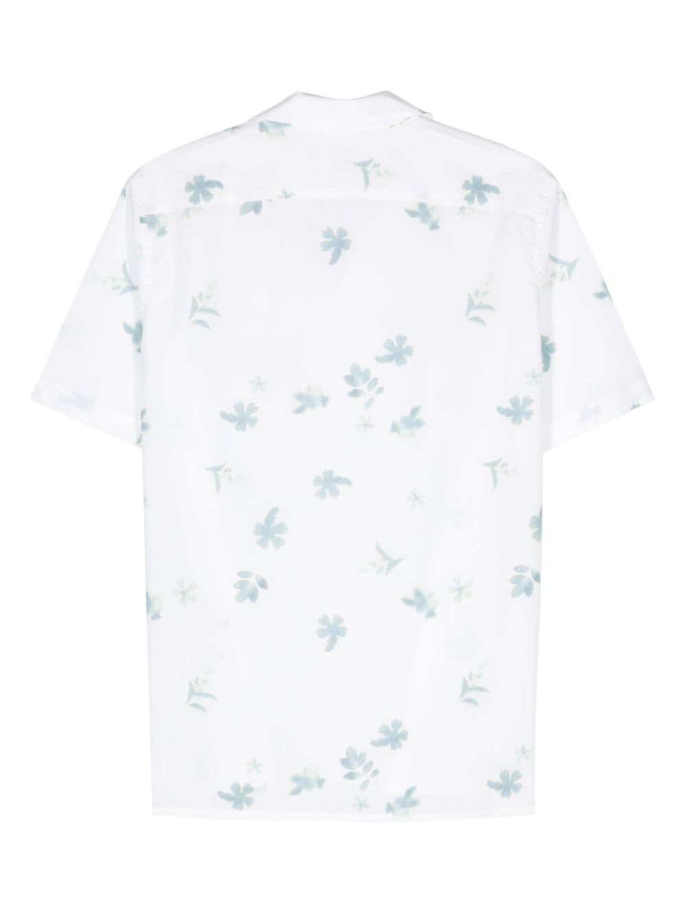 PS Paul Smith floral-print organic-cotton shirt - Wit