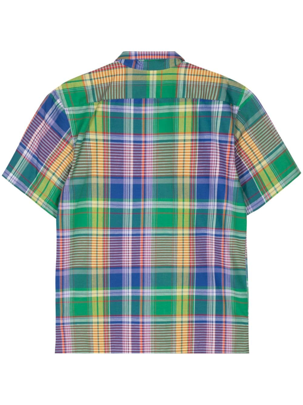 PS Paul Smith plaid-check cotton-linen shirt - Groen