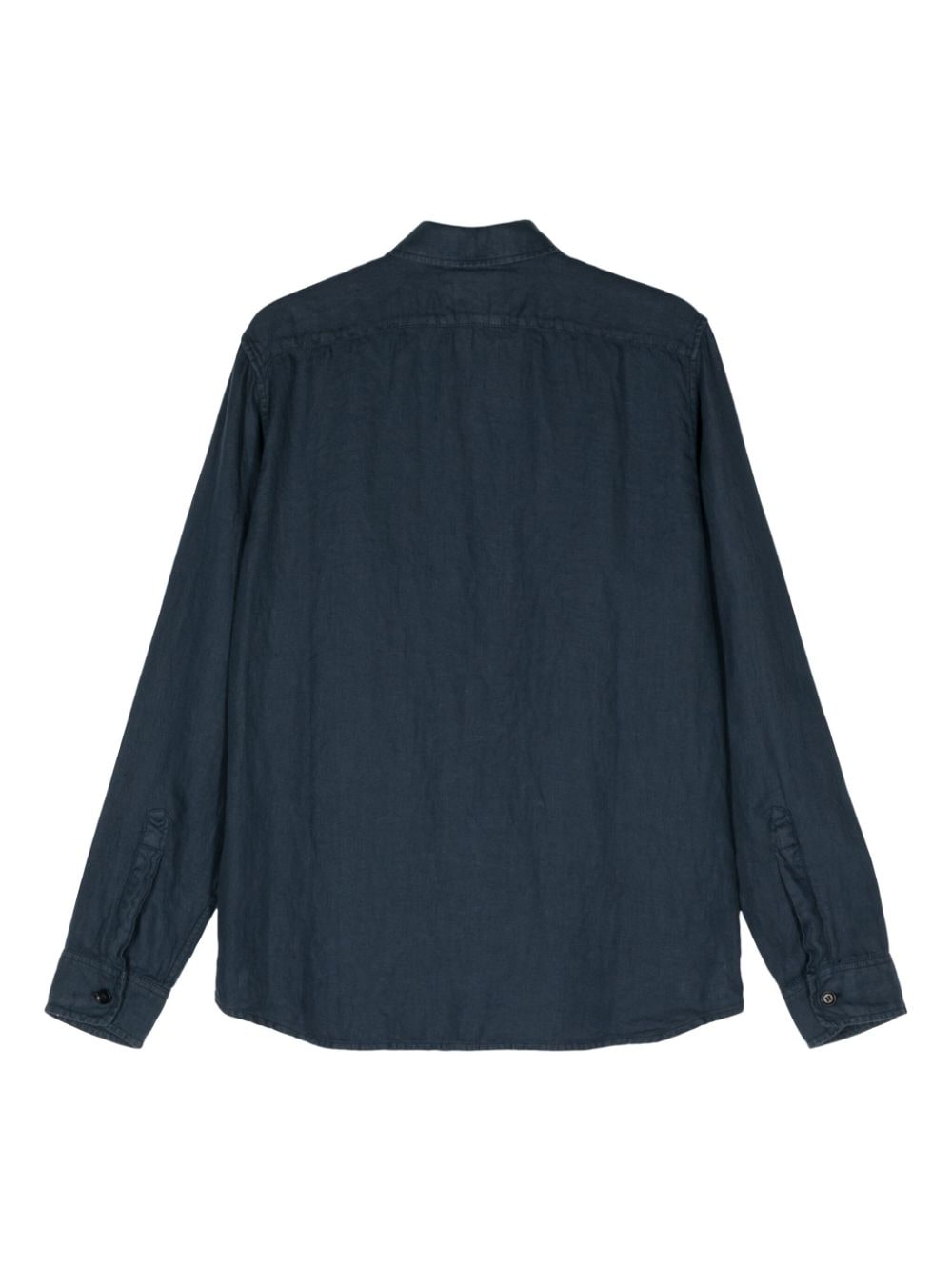 ASPESI patch-pockets hemp shirt - Blauw