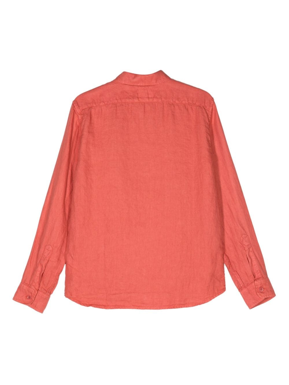 ASPESI patch-pockets hemp shirt - Oranje