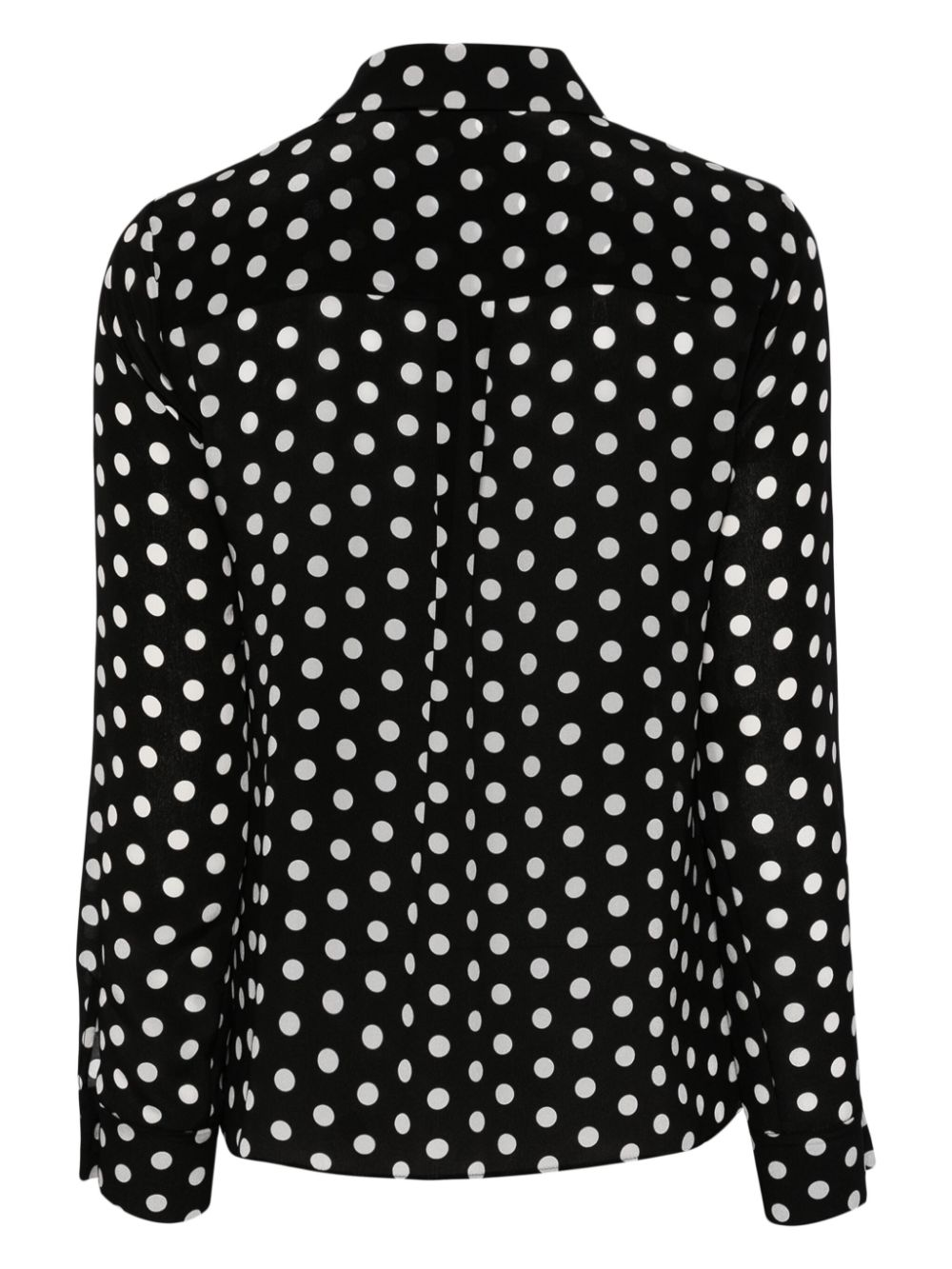 Alice + olivia Willa polka dot-print silk shirt - Zwart