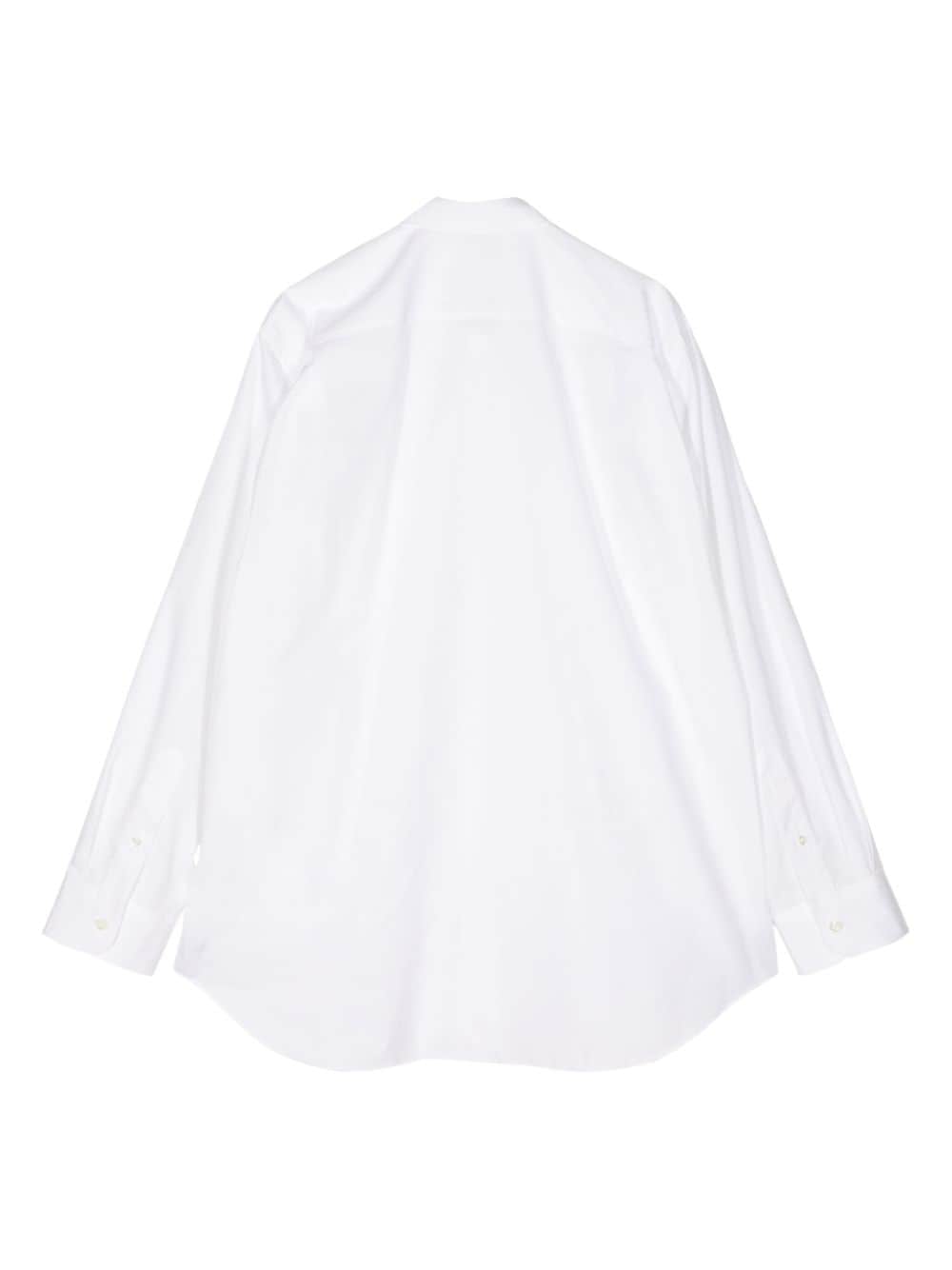 Junya Watanabe long-sleeve cotton shirt - Wit
