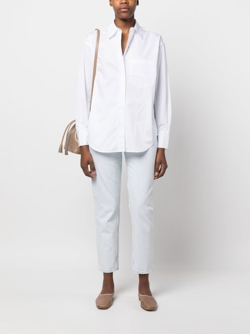 Calvin Klein Katoenen blouse - Wit