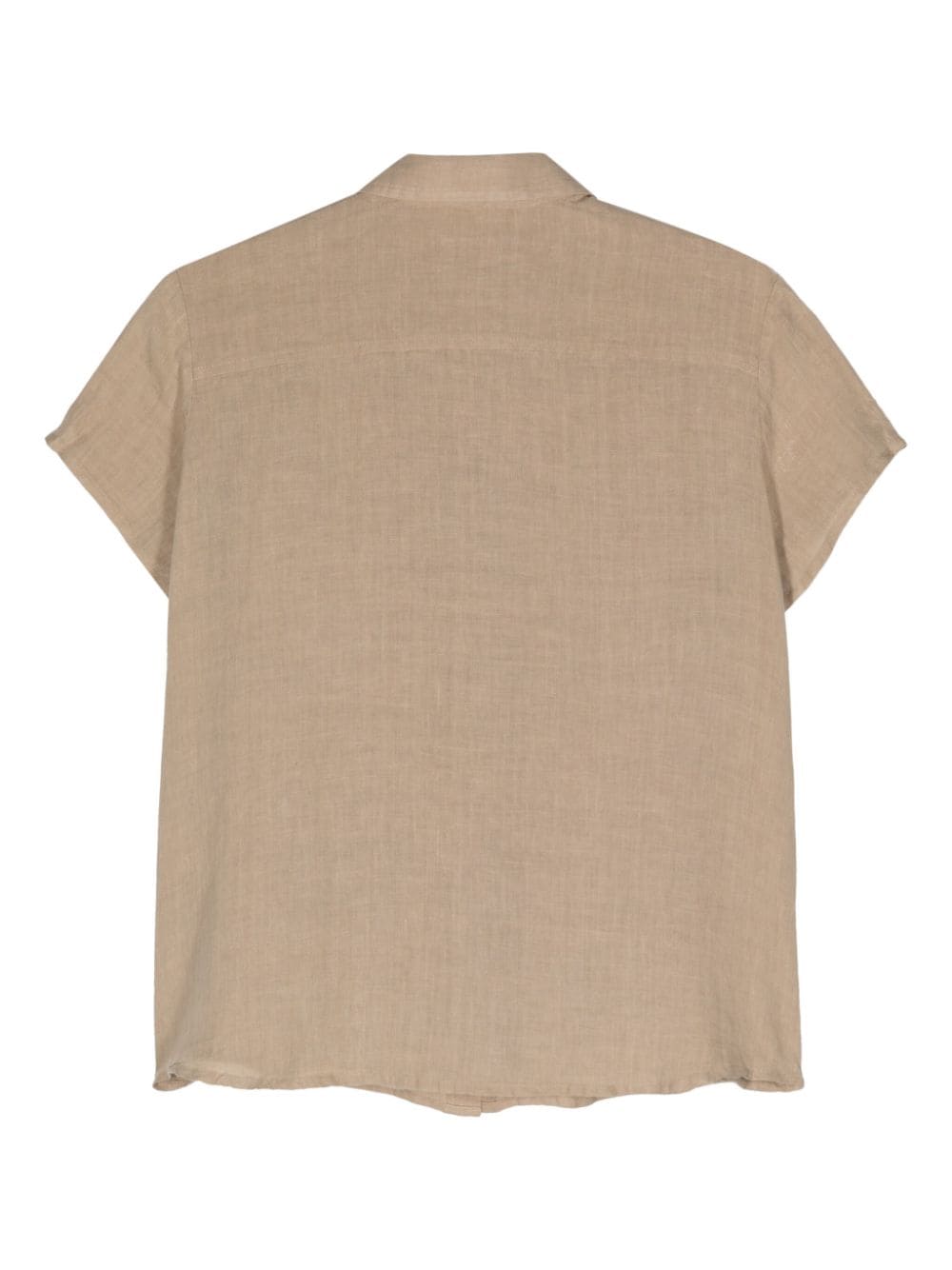 A.P.C. short-sleeves linen shirt - Beige