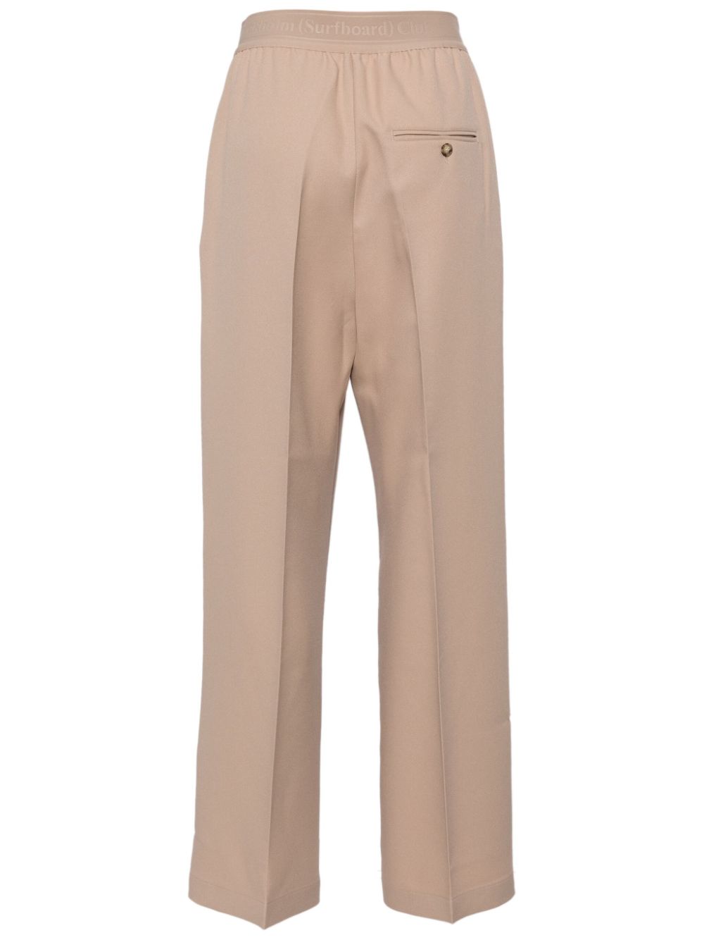 Stockholm Surfboard Club pressed-crease straight trousers - Beige