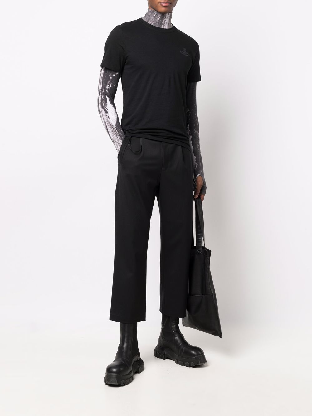 Vivienne Westwood T-shirt met logoprint - Zwart