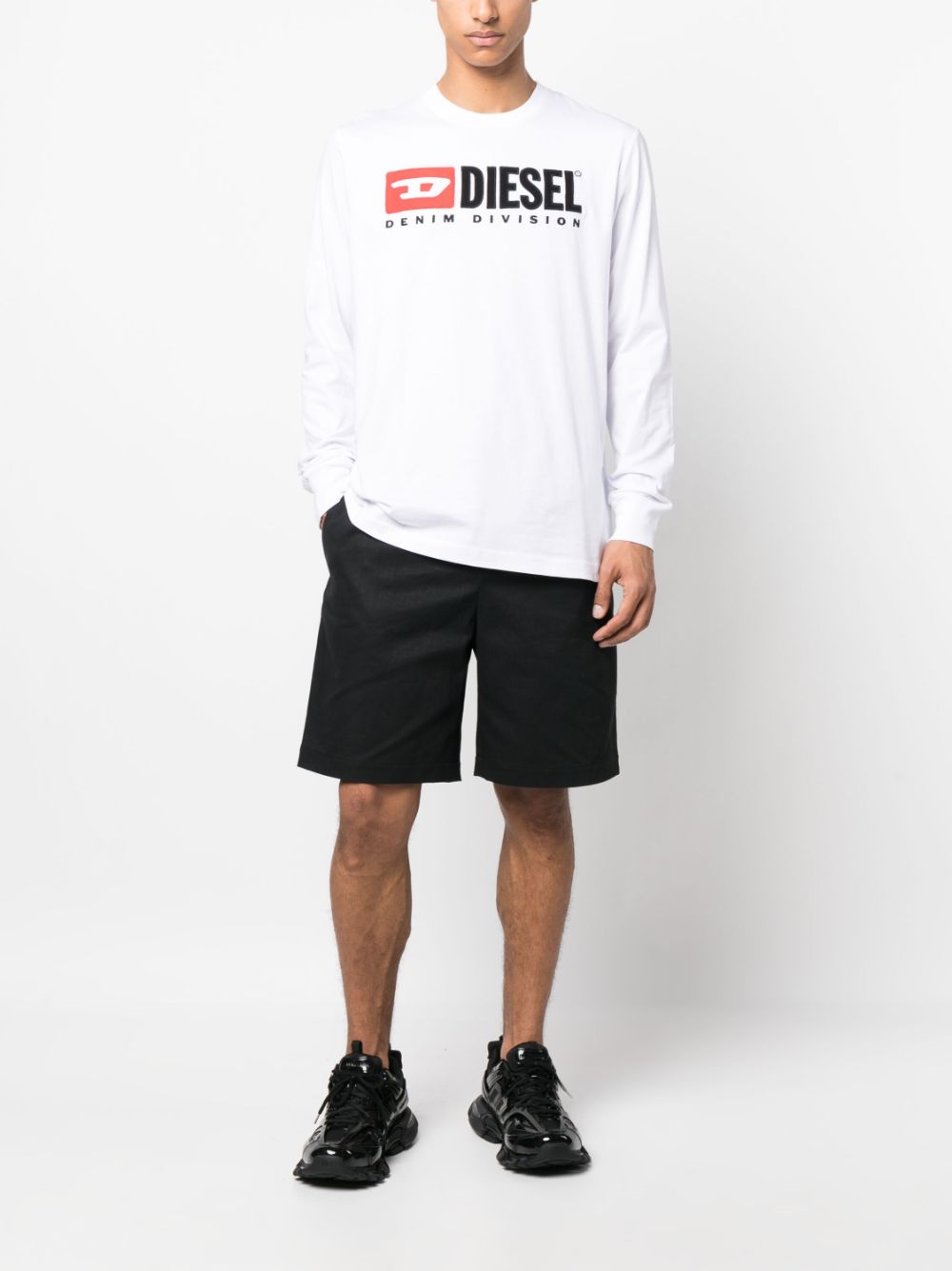 Diesel T-shirt met logoprint - Wit