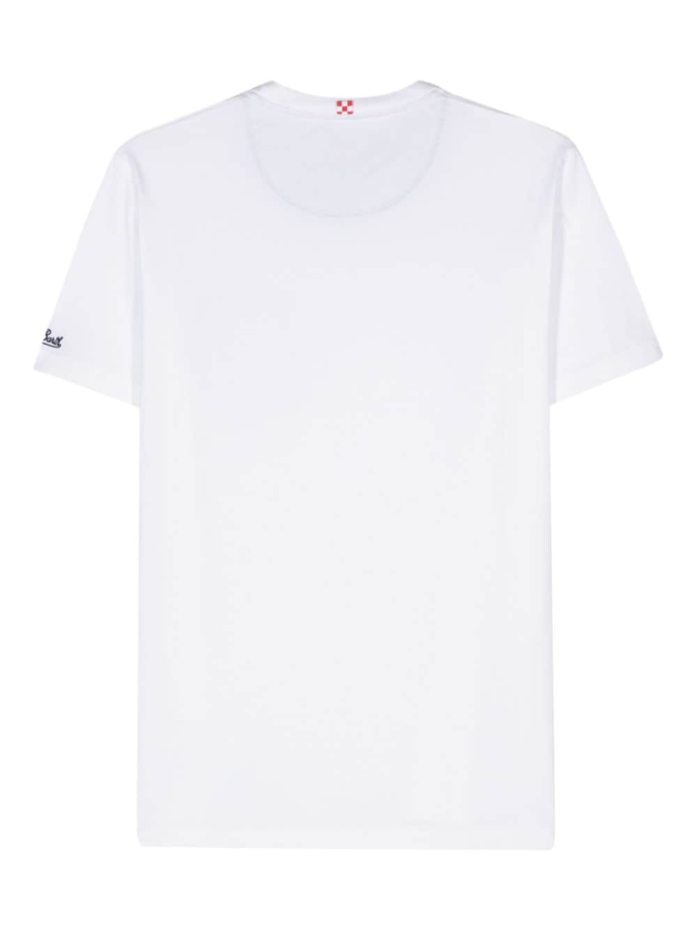 MC2 Saint Barth Blanche contrast-pocket T-shirt - Wit