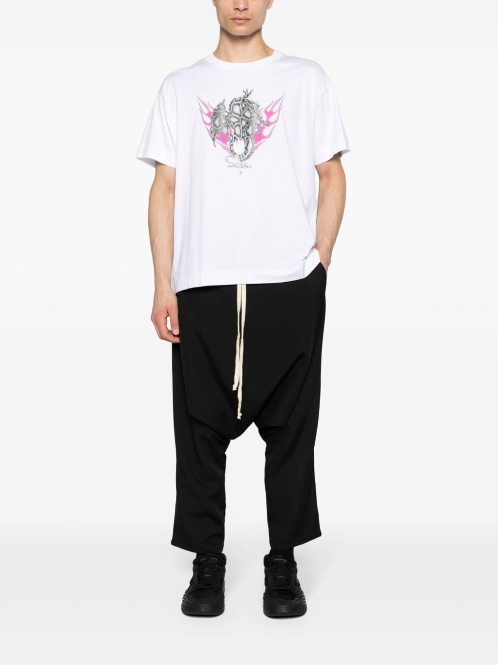 Givenchy logo-print cotton T-shirt - Wit