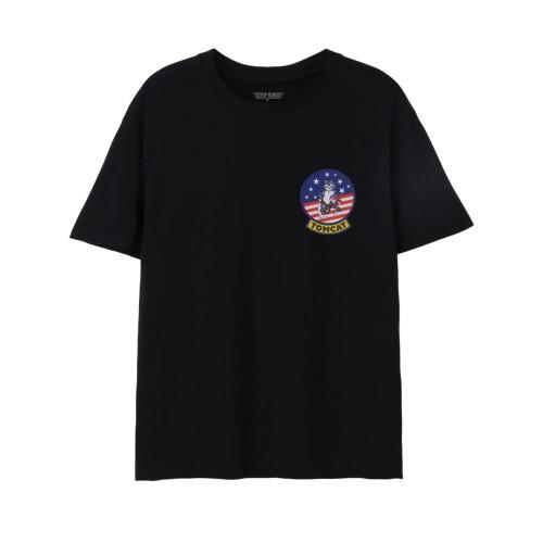 Top Gun Mens Tomcat American Flag Classic T-Shirt
