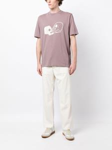 PS Paul Smith T-shirt met doodskopprint - Roze