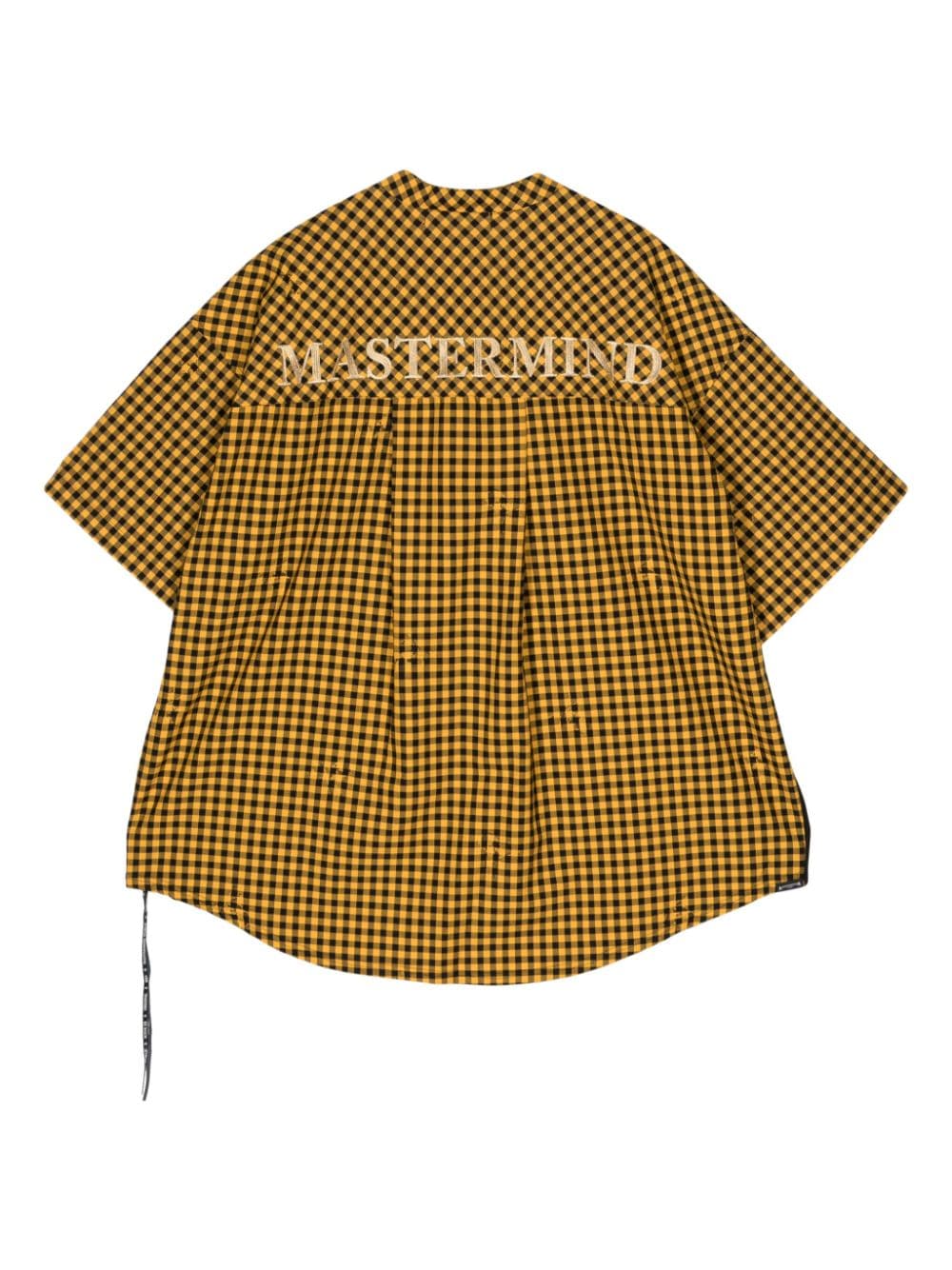 Mastermind World T-shirt met colourblocking en vlakken - Zwart