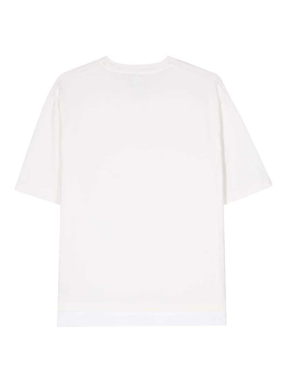 Neil Barrett layered cotton T-shirt - Beige