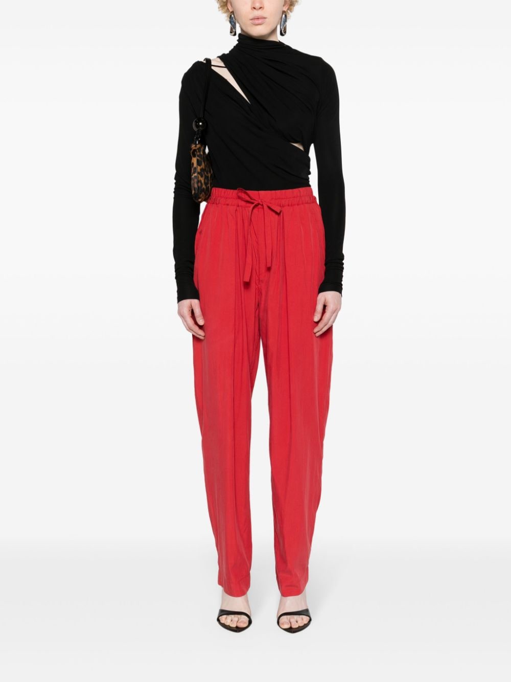 ISABEL MARANT Hectorina tapered trousers - Rood