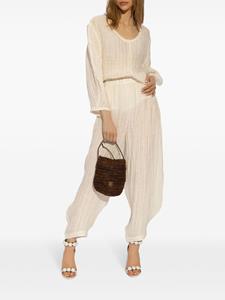 By Malene Birger linen tapered trousers - Beige