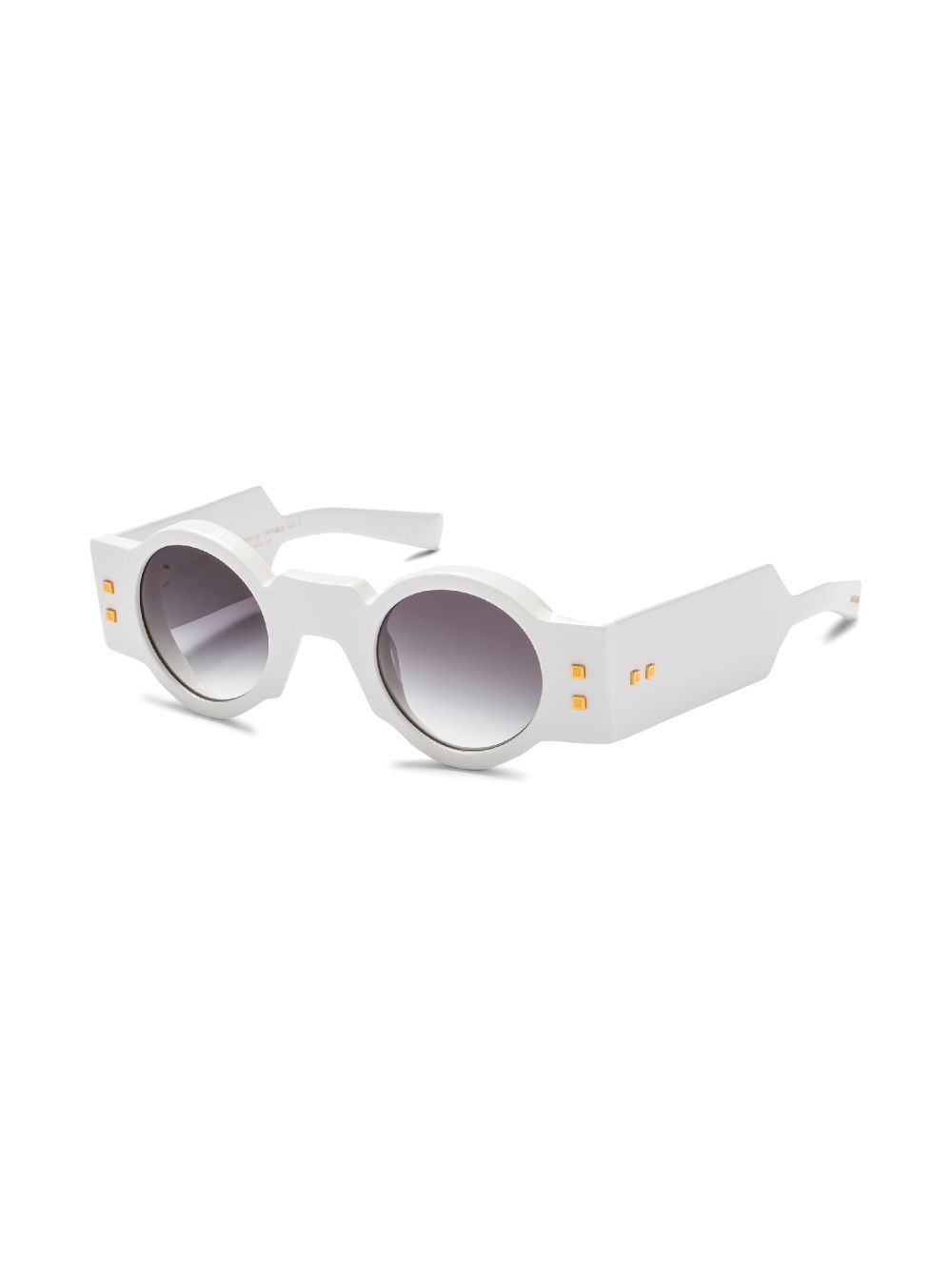 Balmain Eyewear Olivier zonnebril met rond montuur - Wit