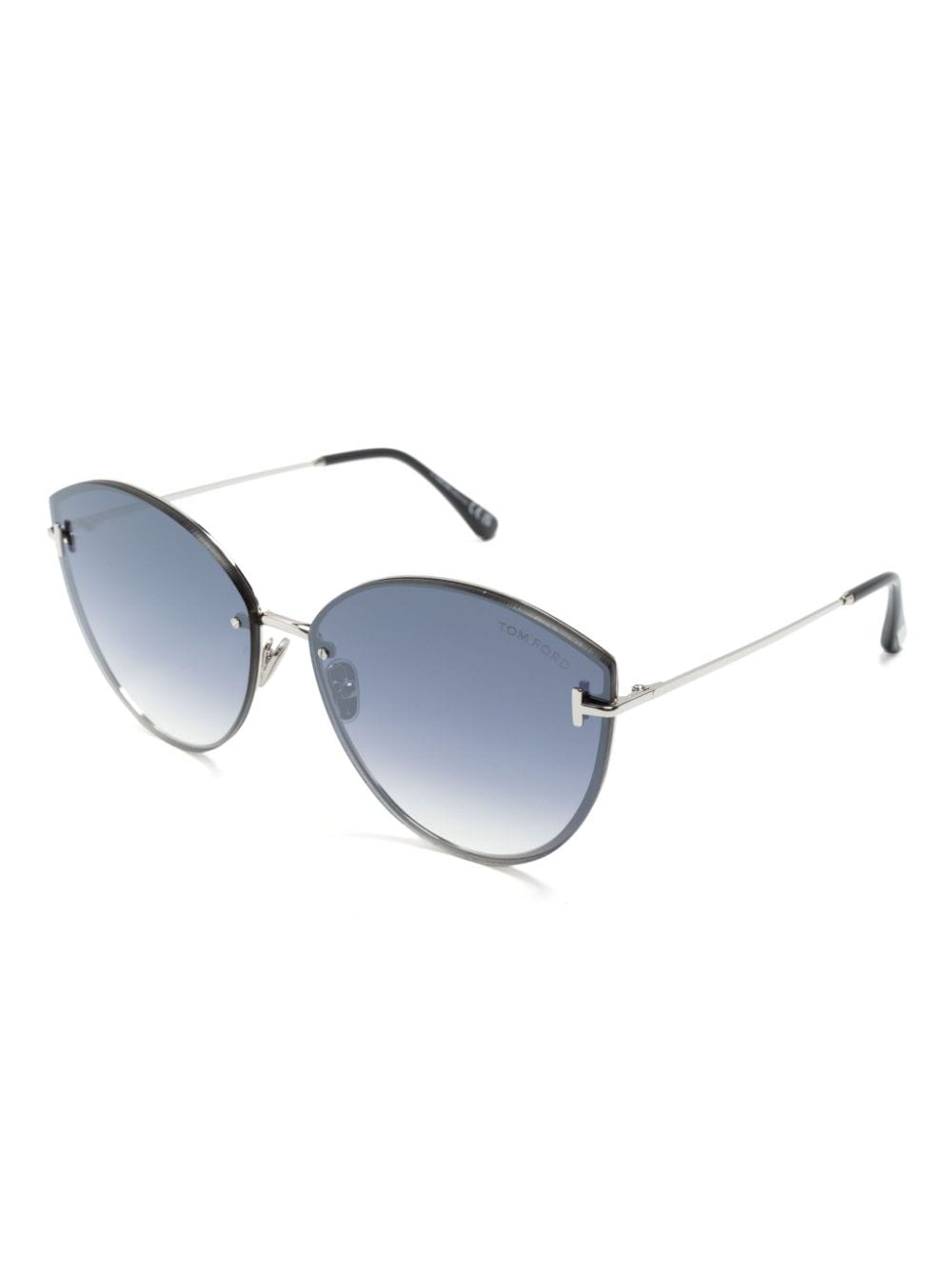 TOM FORD Eyewear Evangeline oversize-frame sunglasses - Zwart