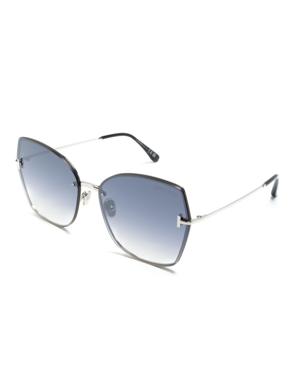 TOM FORD Eyewear Nickie butterfly-frame sunglasses - Grijs