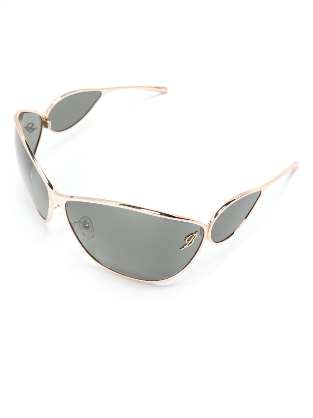 Blumarine wraparound-frame sunglasses - Goud