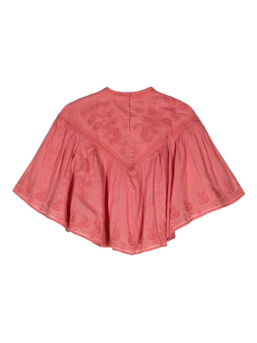 ISABEL MARANT Elodia floral-embroidered blouse - Roze