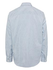 AMIRI logo-embroidered striped shirt - Blauw