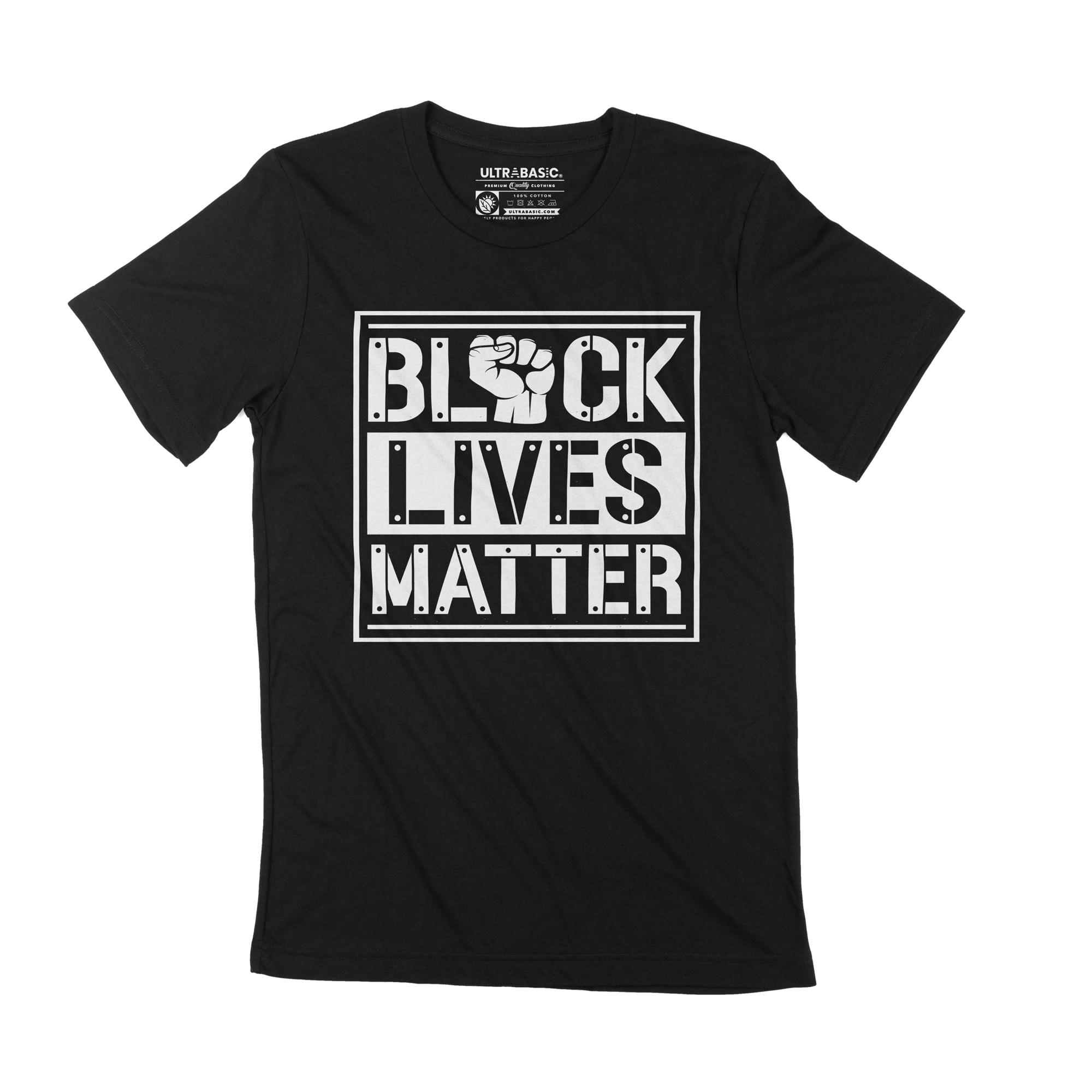 Ultrabasic Heren T-Shirt Black Lives Matter BLM Say Their Names Tee