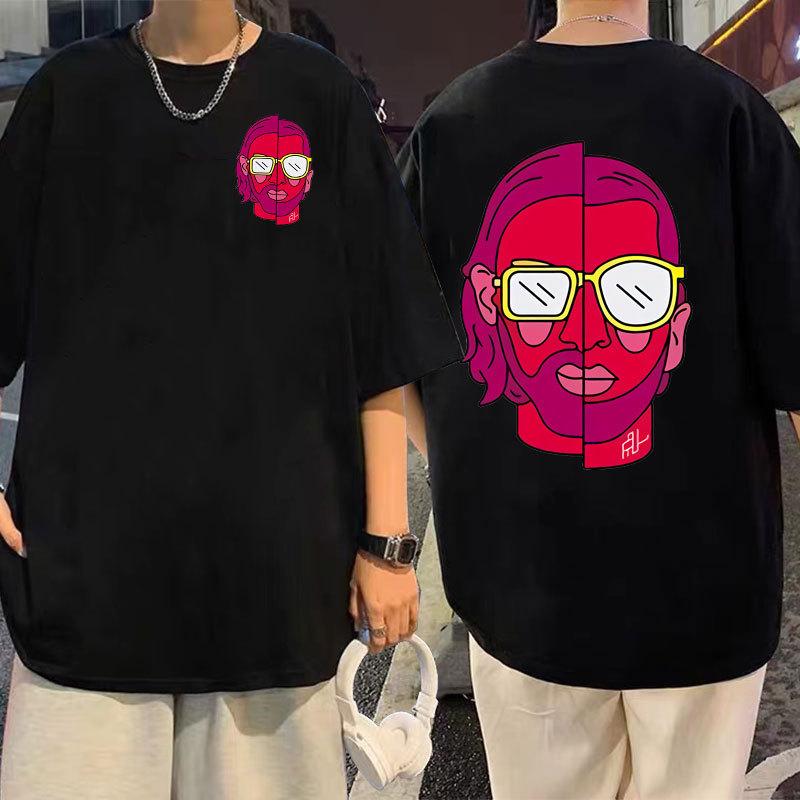 Wengy 2 Monde Chico Graphic Print Tshirt Streetwear Album French Rap T-shirts Summer T Shirt Short Sleeve Men Fashion Tees