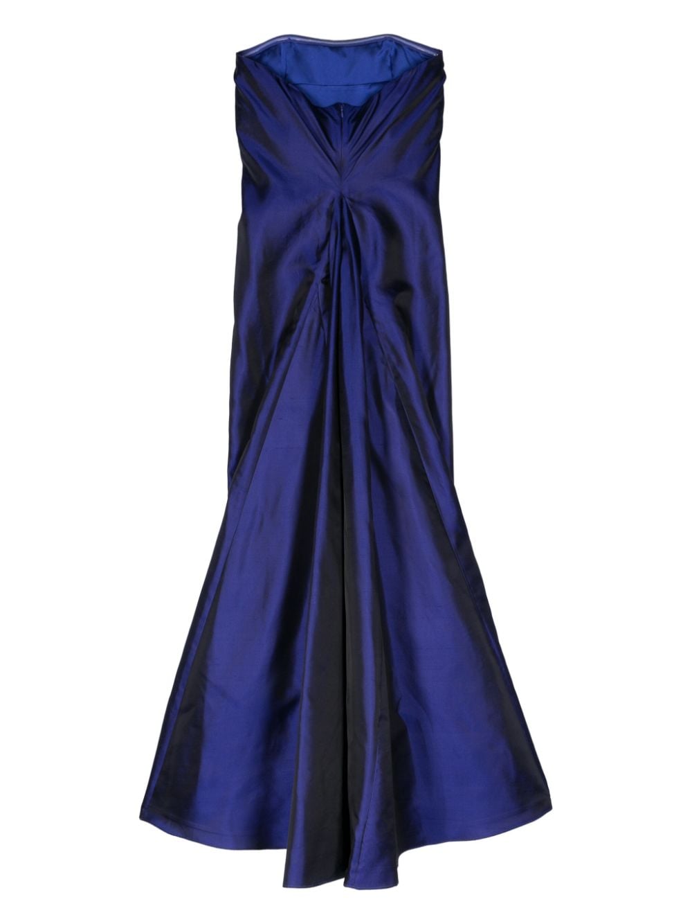 STAUD Tullio silk gown - Blauw