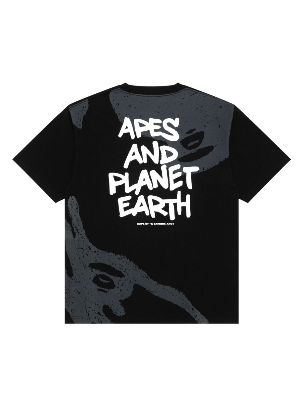 AAPE BY *A BATHING APE logo-print cotton t-shirt - Zwart