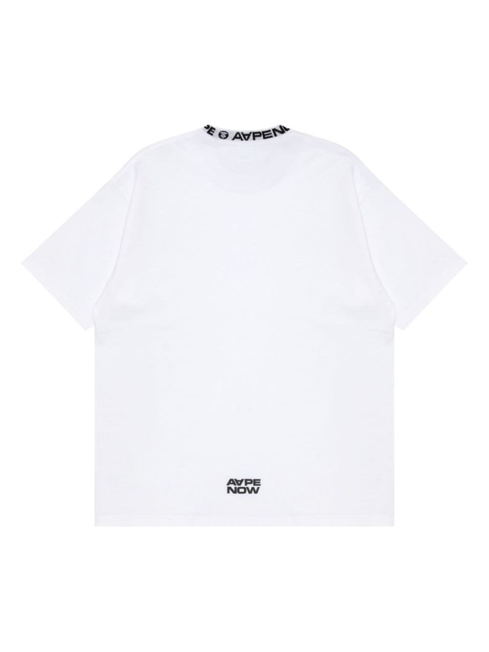 AAPE BY *A BATHING APE logo-print cotton t-shirt - Wit