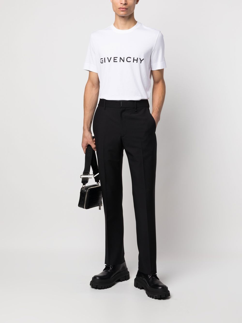 Givenchy T-shirt met logoprint - Wit