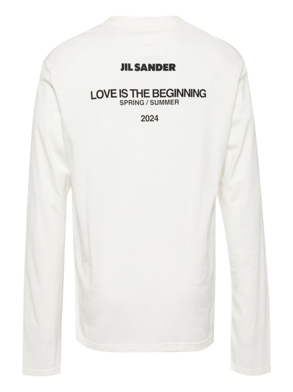 Jil Sander T-shirt met logoprint - Wit