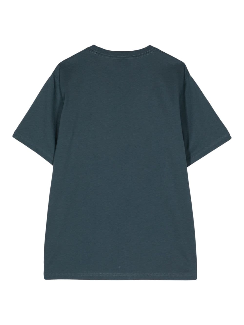 PS Paul Smith zebra-patch organic-cotton T-shirt - Blauw