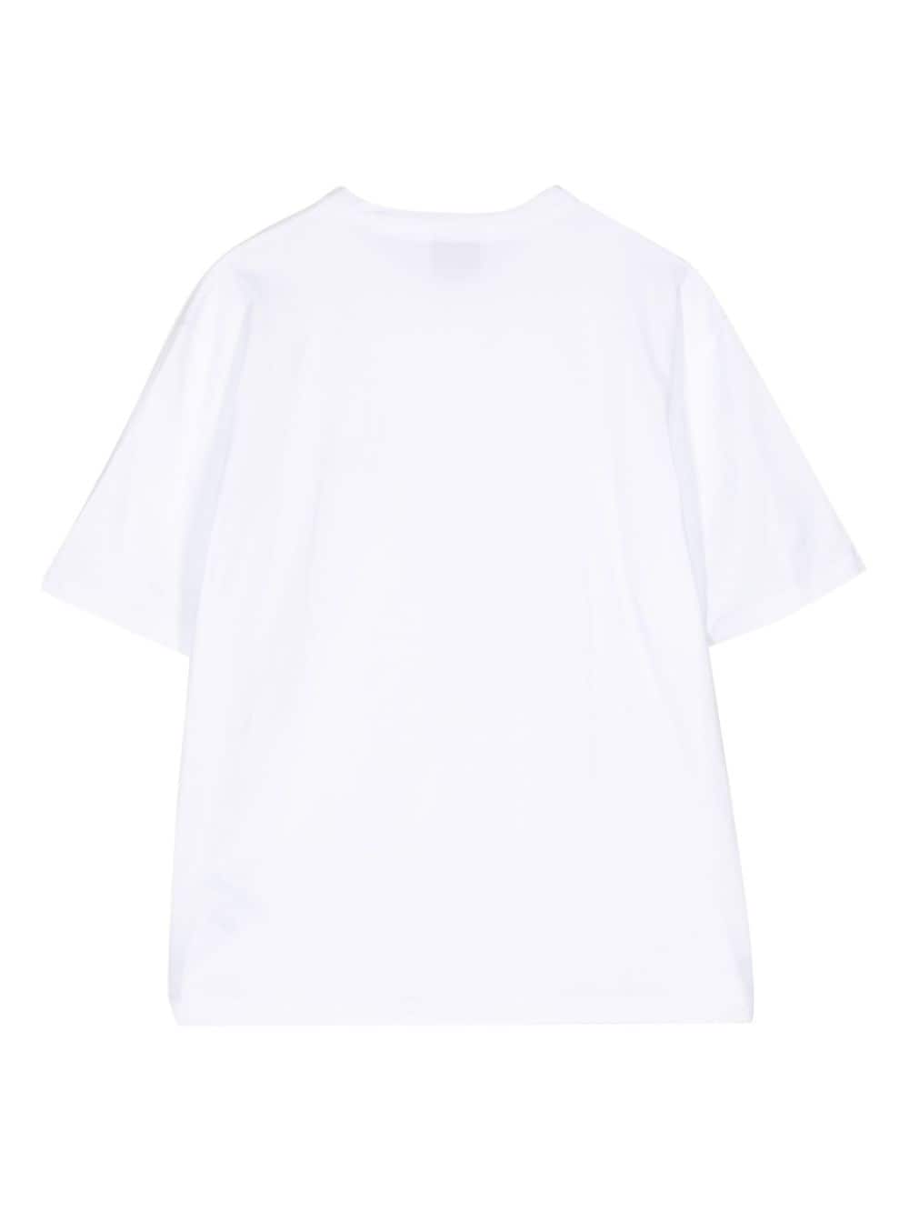 PS Paul Smith Slant Logo-print stretch-cotton T-shirt - Wit