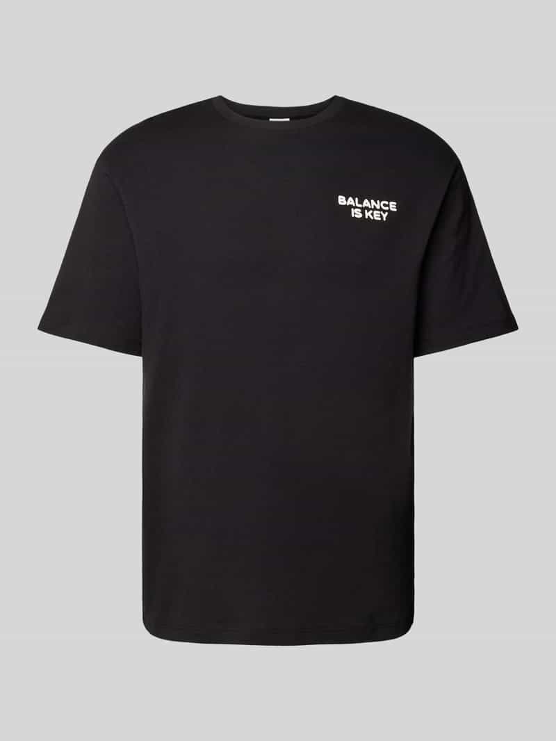 Selected Homme T-shirt met statementprint