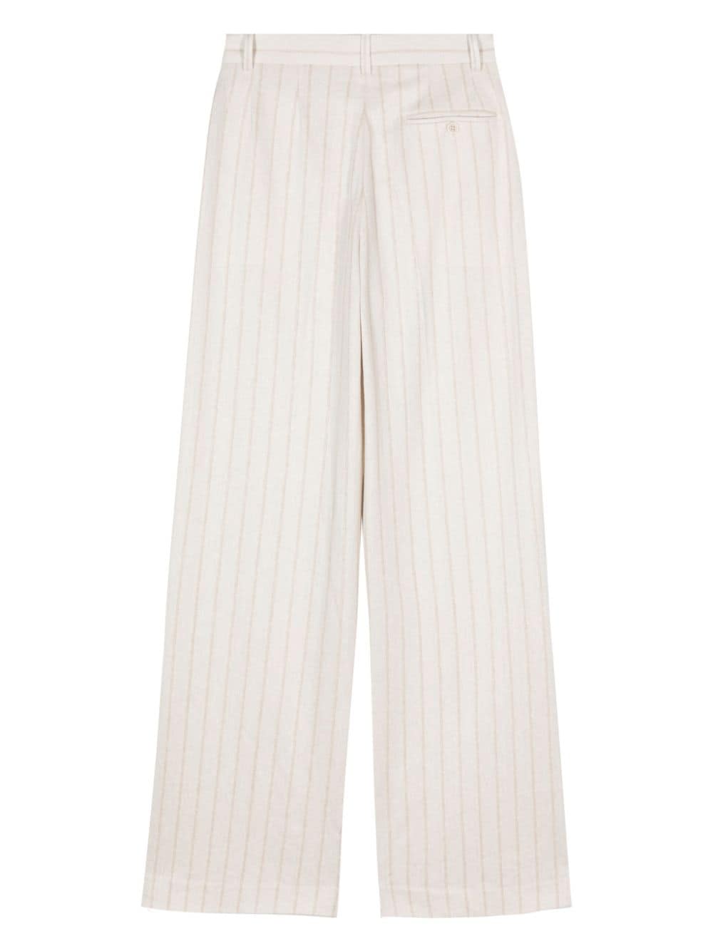 Circolo 1901 pinstripe high-waisted trousers - Beige