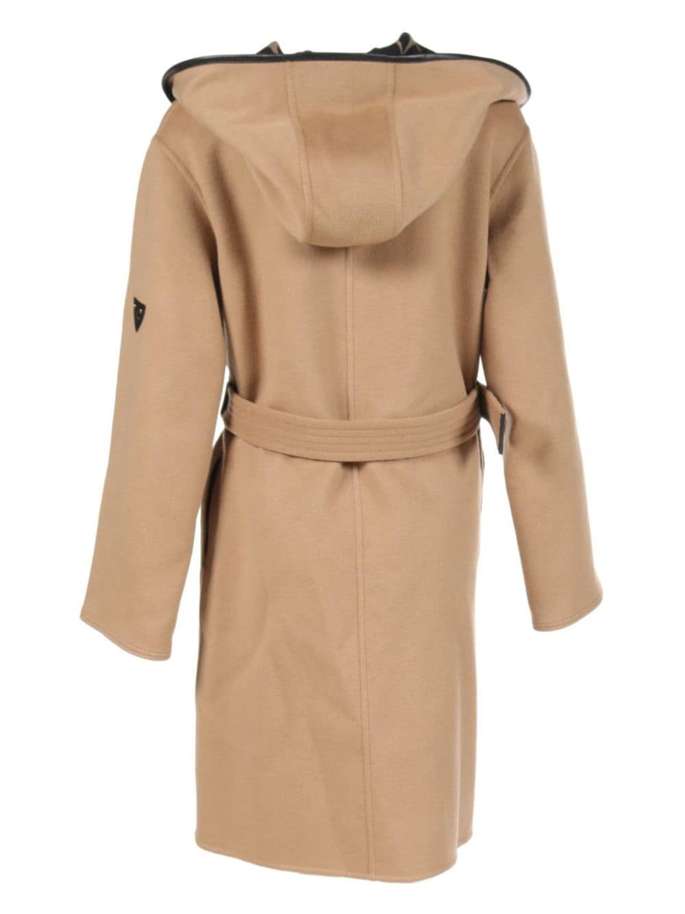 Louis Vuitton Pre-Owned 2010s monogram wool belted coat - Beige