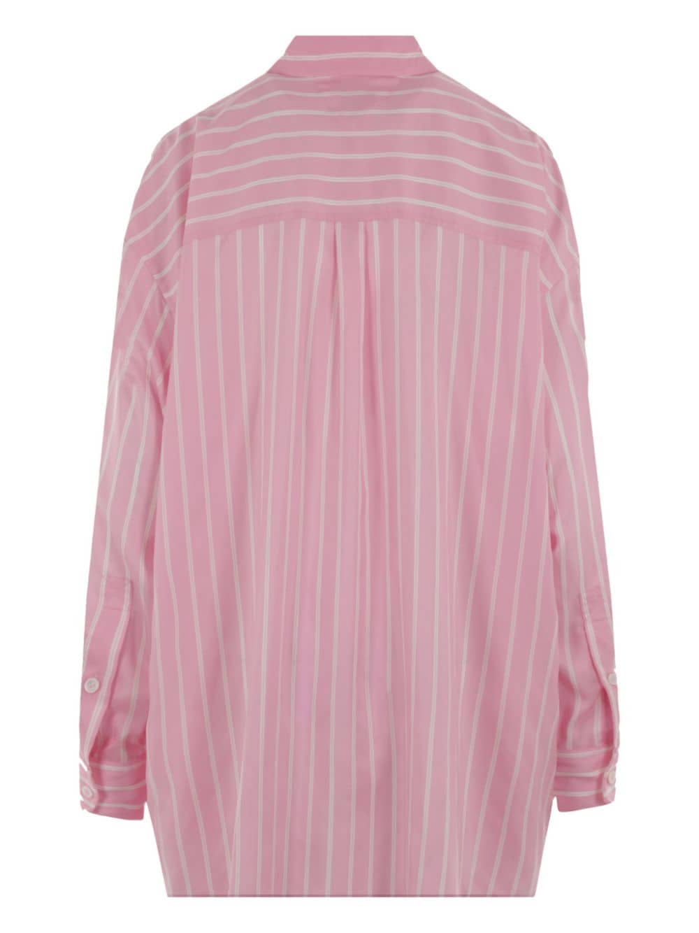 Bottega Veneta striped silk shirt - Roze