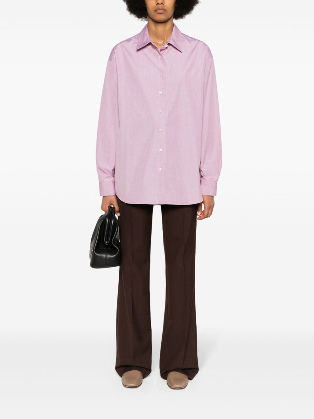 The Row Katoenen blouse - Roze