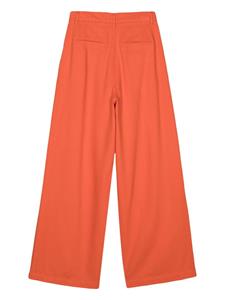 Essentiel Antwerp wide-leg cotton trousers - Oranje