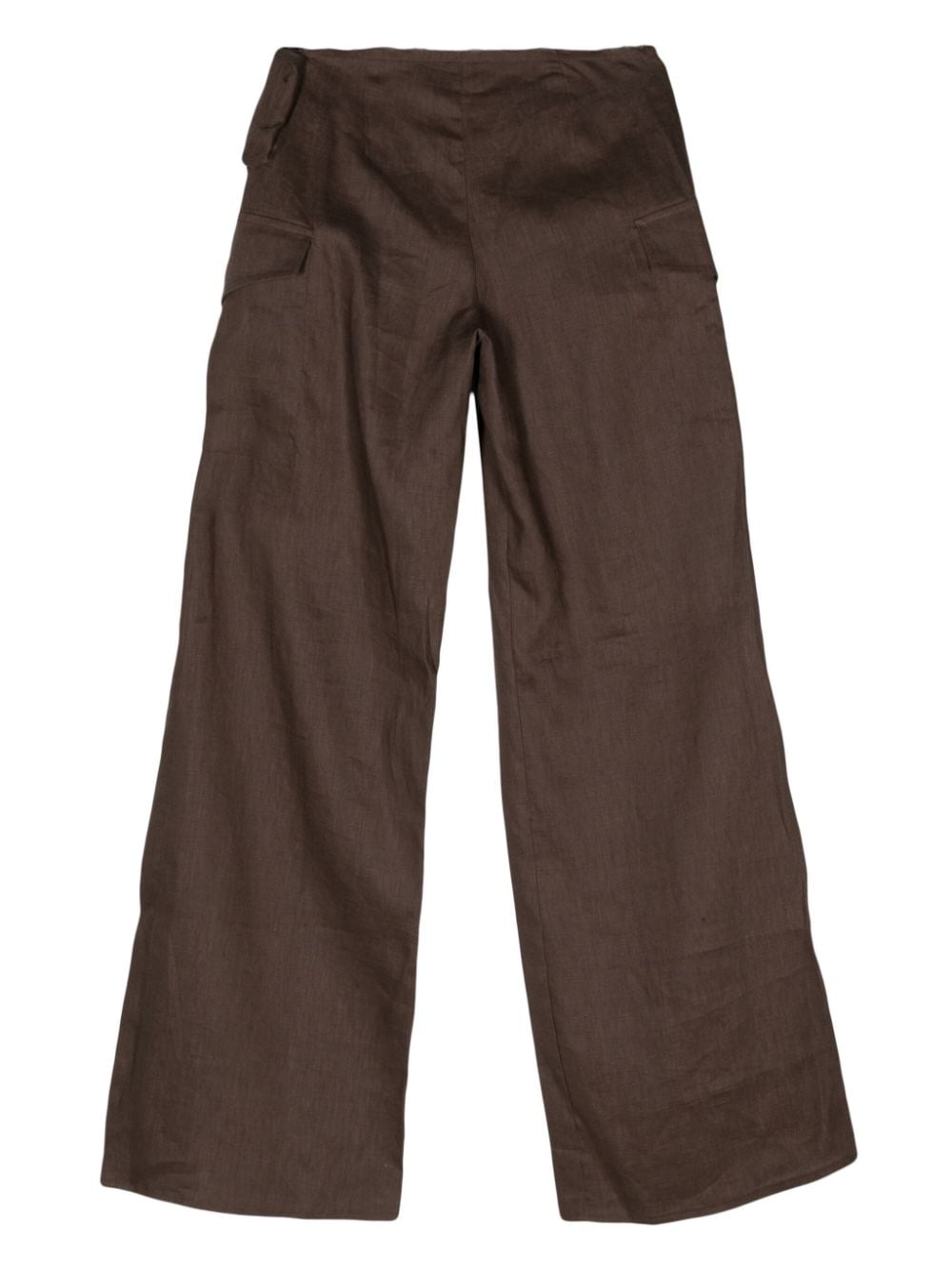 MANURI Pimmy 2.4 linen trousers - Bruin