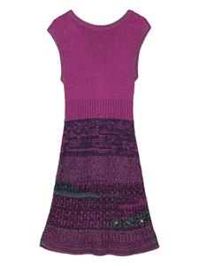 CHANEL Pre-Owned 2000 knitted midi dress - Paars