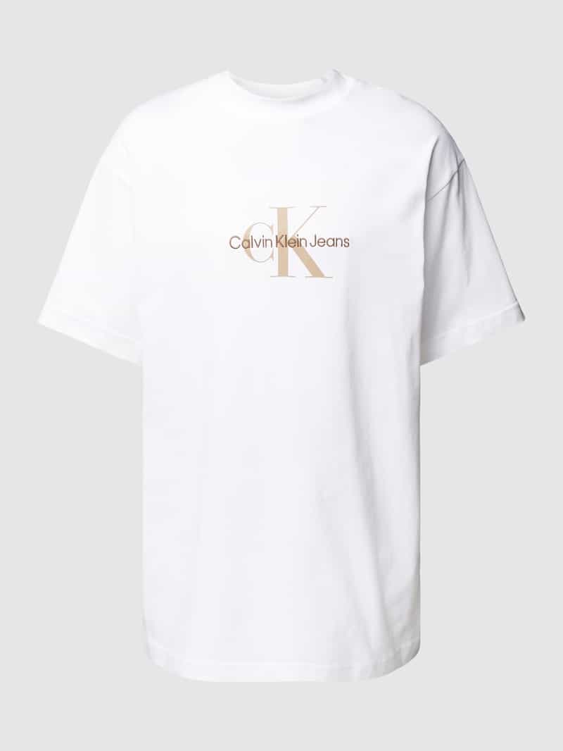 Calvin Klein Jeans T-shirt met labelprint, model 'ARCHIVAL'