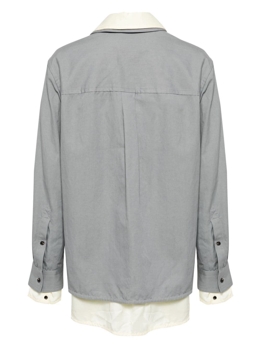 Bottega Veneta layered long-sleeve shirt - Grijs