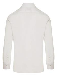 Barba spread collar shirt - Wit