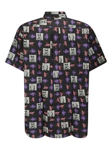 Comme Des Garçons Shirt all-over print cotton shirt - Paars