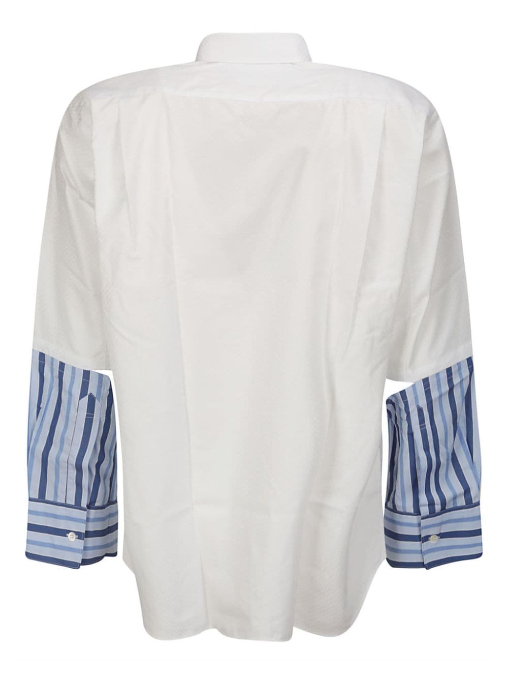 Comme Des Garçons Shirt stripe detail cotton shirt - Wit