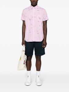 Comme Des Garçons Shirt gingham-pattern cotton shirt - Roze