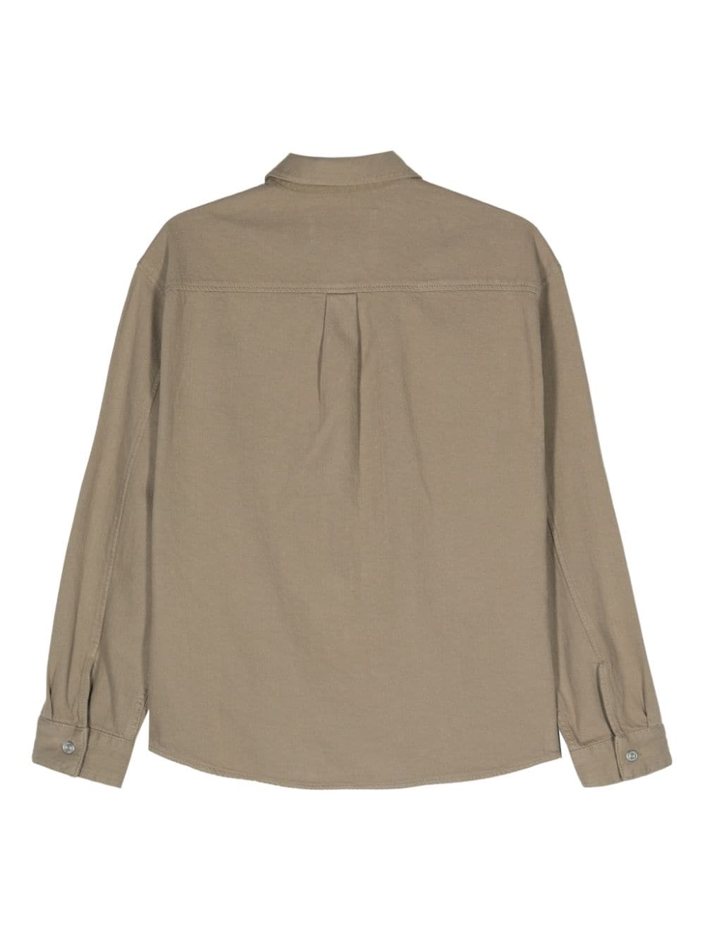 FRAME box-pleat cotton shirt - Groen