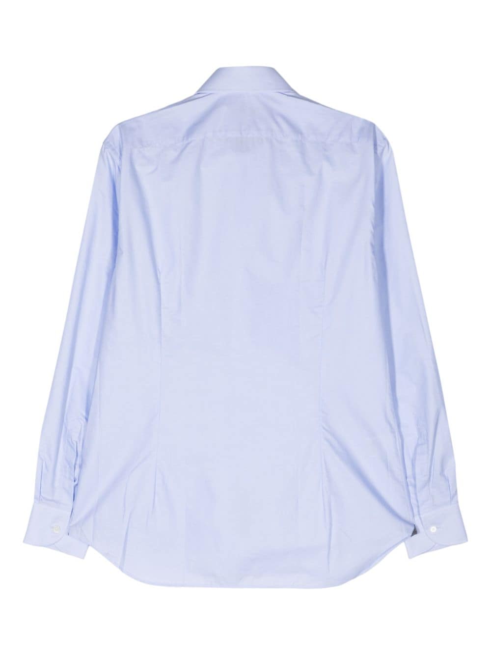 Corneliani spread-collar poplin shirt - Blauw